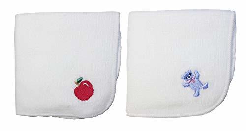 今治タオル×スマイリッシュ ミニタオルハンカチガールズ2枚セット・名入れスペース付(りんご&くま),小学校,入学祝い,プレゼント