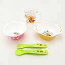 アンパンマン 食器セット ごはん茶碗 小鉢 スプーンフォーク クリアーコップ 4点セット／パーフェクト・ワールド・トーキョー（Perfect World Tokyo）,離乳食食器,