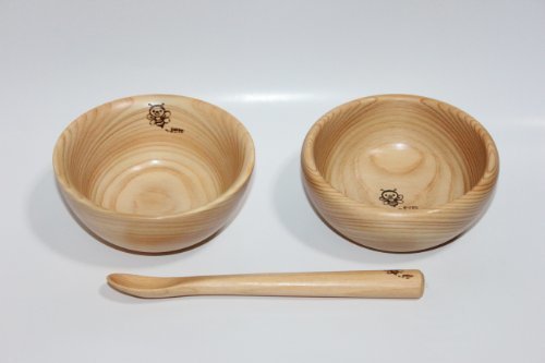 お食い初め食器　出産祝い　ベビー食器★MA ボウル＆MBボウル＆スプーン(絵と名前入り)津田瑞苑,離乳食食器,