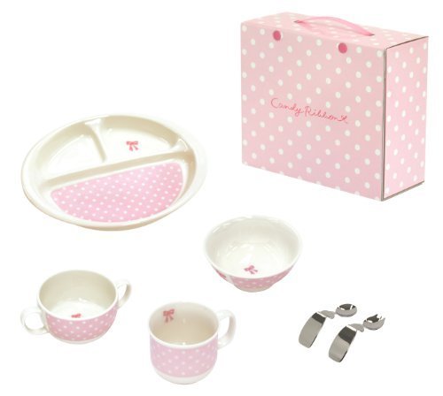 キャンディリボン Candy ribbon はじめての食器6点セット 511905 日本製,離乳食食器,
