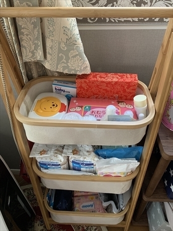 ニトリの三段ボックス,ニトリ,収納,リビング