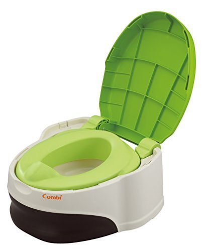 コンビ Combi トイレトレーニング ベビーレーベル 洋式おまるでステップ レーベルシャトルーズ (GR) (おまる:1歳頃~/補助便座+ステップ:1歳6ヶ月頃~対象),おまる,