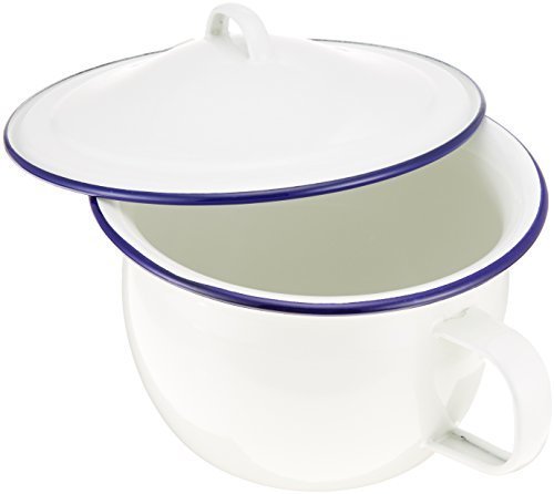 ホーローおまるフタ付き（琺瑯）☆20cm☆【ホーローチャンバーポット】,おまる,