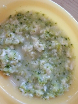 離乳食☆中期☆ ブロッコリーとささみのシチュー風,離乳食,ホワイトソース,