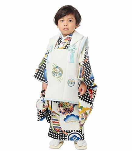 小町kids ブランド 男児 3歳 三歳 被布コート セット 男の子 着物 古典柄 (KKB-1),七五三,男の子,