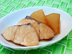 【離乳食】ハマチ＆大根の煮付け,離乳食,ぶり,