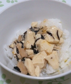 離乳食完了期☆お魚豆腐あんかけ丼,離乳食,ぶり,