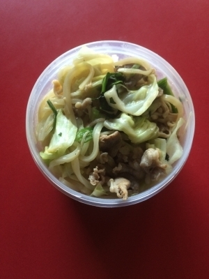 お弁当に!冷凍うどんで焼うどん,お弁当,うどん,