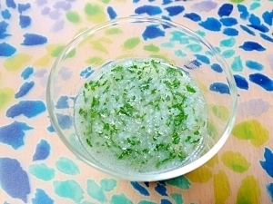 モロヘイヤと山芋の煮物❤(離乳食 中期),長芋,離乳食,