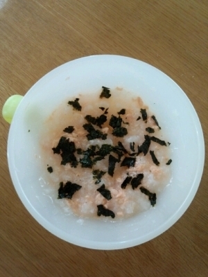 離乳食☆後期☆　海苔入り鮭粥,9ヶ月,離乳食,