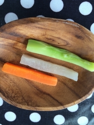 《離乳食 後期〜》野菜スティック,9ヶ月,離乳食,