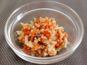 離乳食後期☆きんぴらごぼう,9ヶ月,離乳食,