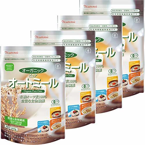 日食 オーガニックピュアオートミール 260g×4袋,離乳食,オートミール,
