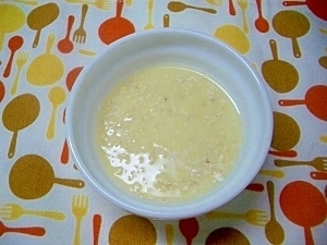 オートミールのコーン風味（離乳食）,離乳食,オートミール,