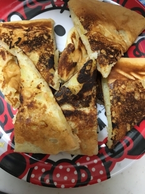 離乳食後期初め☆バナナとりんごのホットケーキ☆,離乳食,りんご,