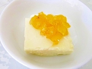 離乳食後期◎豆腐のりんごジャムかけ レシピ・作り方,離乳食,りんご,