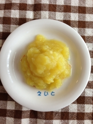 離乳食後期☆9ヶ月さつまいもりんごのデザート風 ,離乳食,りんご,