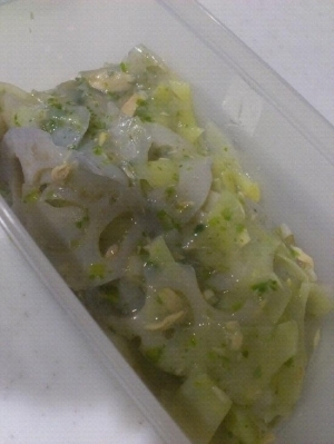 蓮根とじゃがいもの塩きんぴら 離乳食共通,離乳食,れんこん,