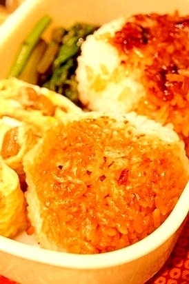 弁当救世主伝説その９６、焼きおにぎり弁当,お弁当,ご飯,