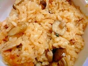 ダイエット★鶏と牛蒡と茸ご飯　277Kcal,お弁当,ご飯,