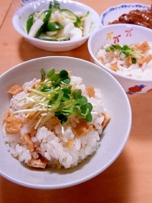 子どもも喜ぶ＊＾＾＊きつねご飯☆簡単混ぜるだけ！ ,お弁当,ご飯,