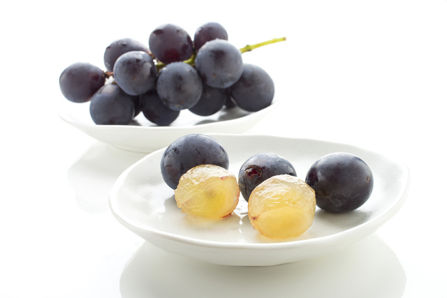 巨峰の果肉,離乳食,ぶどう,