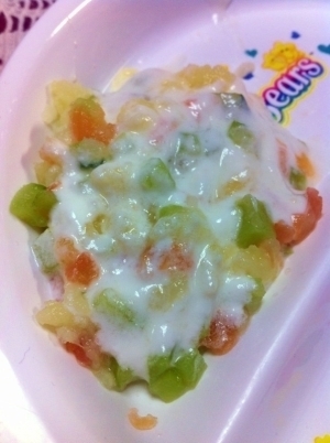 離乳食後期☆赤ちゃんサラダ,離乳食,きゅうり,