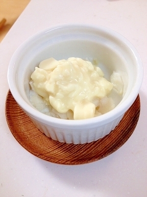 鱈のクリーム豆腐ソースがけ☆離乳食,離乳食初期,魚,