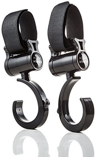 ACTIVE WINNER ベビーカーフック 360度回転 ベビーカー 荷物フック マルチフック,買い物かご,ベビーカー,