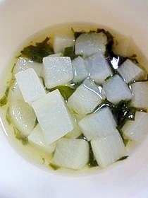 大根とわかめの味噌汁(離乳食後期) ,離乳食,わかめ,