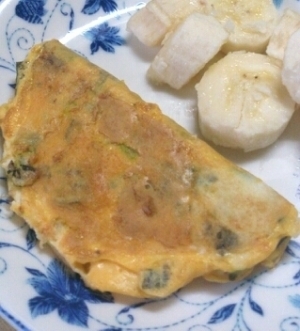 離乳食後期～☆ワカメとキャベツのオムレツ,離乳食,わかめ,