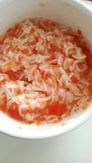 離乳食☆白身魚とにんじんとキャベツのそうめん ,離乳食,そうめん,