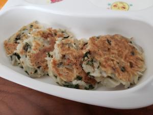 離乳食 後期 そうめんおやき,離乳食,そうめん,