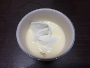 【離乳食完了期】息子が大好き♪豆乳バナナヨーグルト,離乳食,豆乳,