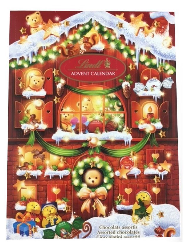リンツ クリスマス テディアドベントカレンダー 172g,クリスマス,アドベントカレンダー,