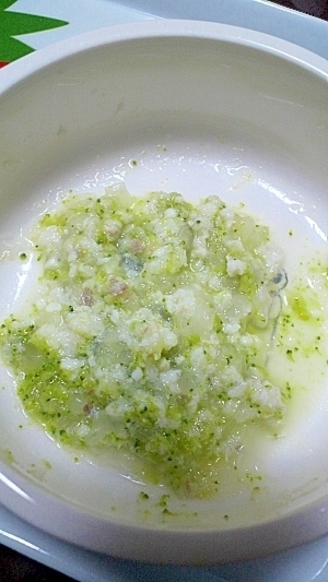 ☆離乳食中期☆ブロッコリーと大根と鯛のだし煮,離乳食,ブロッコリー,