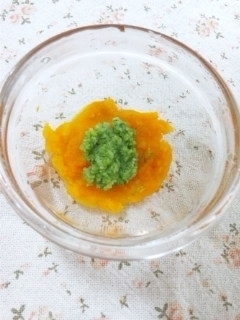 【離乳食初期】南瓜＆ブロッコリー,離乳食,ブロッコリー,