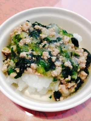 離乳食後期　ひき肉と野菜のあんかけご飯,離乳食,豚肉,