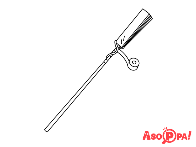 作り方(5)竹ひごを固定する,牛乳パック,工作,簡単