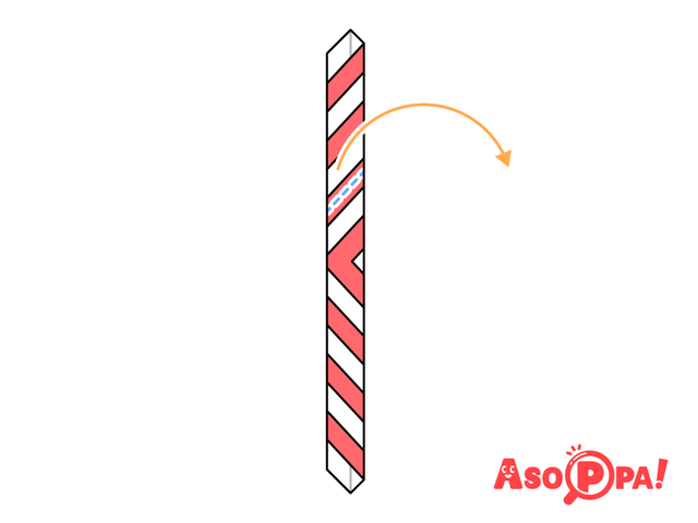 キャンディケイン,クリスマス,折り紙,