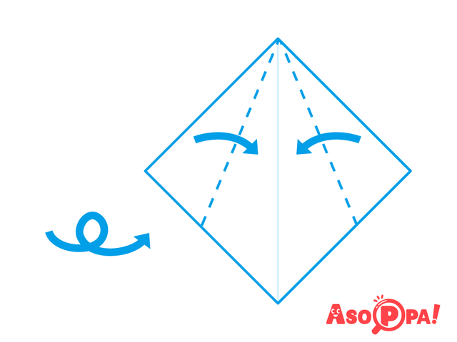 サンタクロースの顔,クリスマス,折り紙,