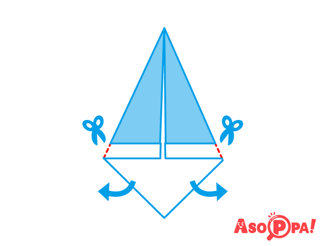 サンタクロースの顔,クリスマス,折り紙,