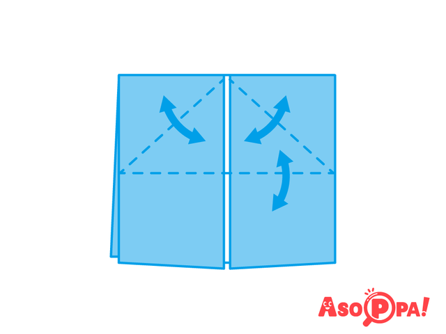 サンタクロースのからだ,クリスマス,折り紙,