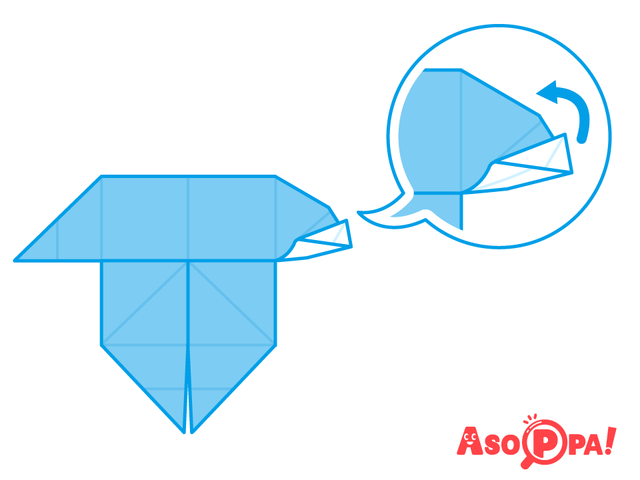 サンタクロースのからだ,クリスマス,折り紙,