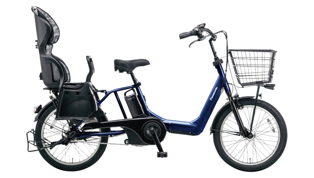 パナソニックのギュットアニーズ,電動自転車, 3人乗り,