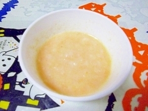 離乳食初期◎トマトと玉ねぎのミルクがゆ,離乳食,玉ねぎ,