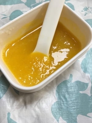 離乳食初期(*^^*)かぼちゃと大根☆,離乳食,初期,大根