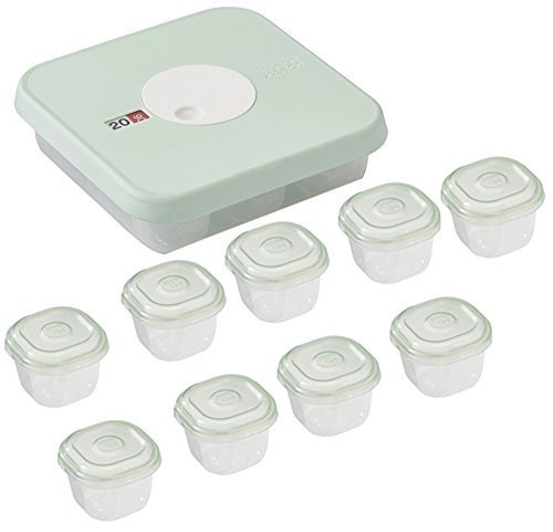 Joseph Joseph 保存容器 ダイヤルベビー 10ピースセット 6~9か月の赤ちゃんの離乳食用,離乳食,冷凍,容器