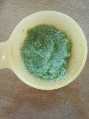 離乳食☆初期☆　ブロッコリーとしらす,しらす,離乳食,初期