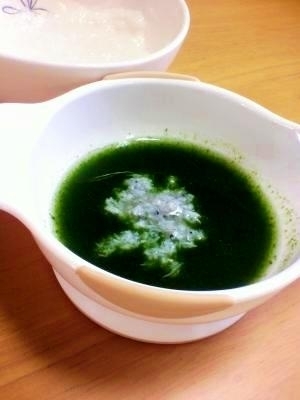 【離乳食（初期）】シラスとホウレン草のスープ,しらす,離乳食,初期
